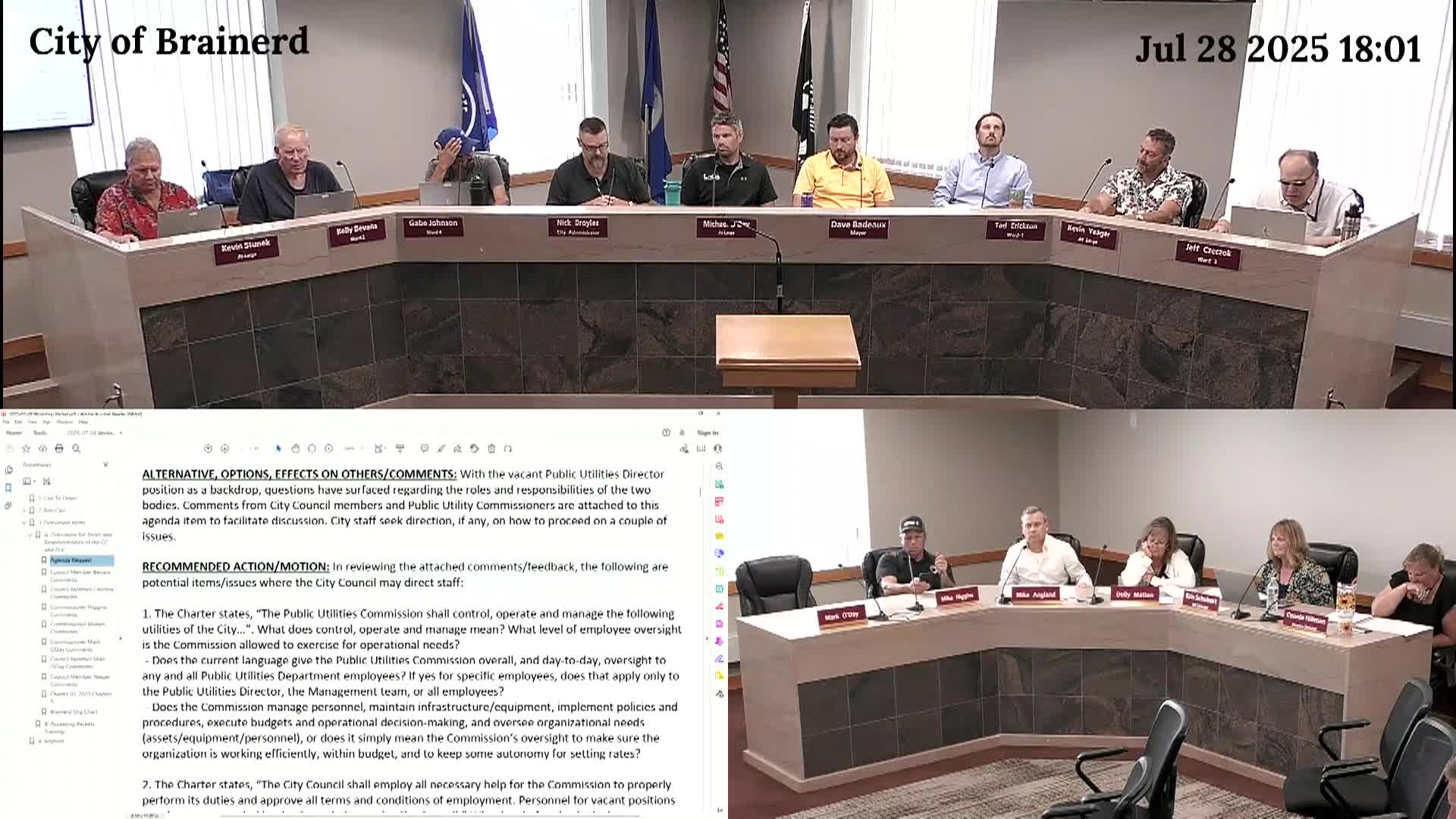 City Council and Public Utilities Commission Workshop