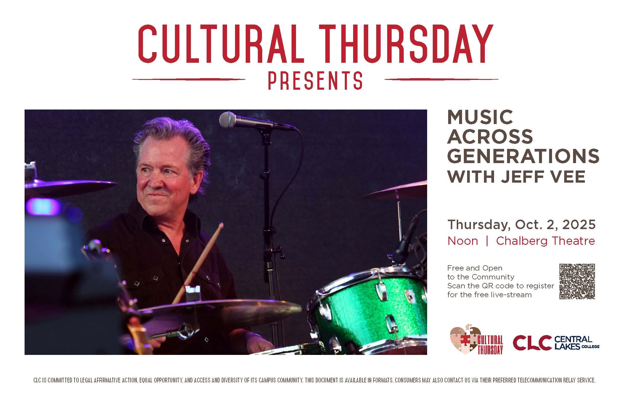 Thumbnail image for Cultural Thursday - Music Across Generations with Jeff Vee